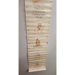 Vintage‎ Hallmark Teddy Bear Growth Chart 1988 Babies Have A Charming Way
